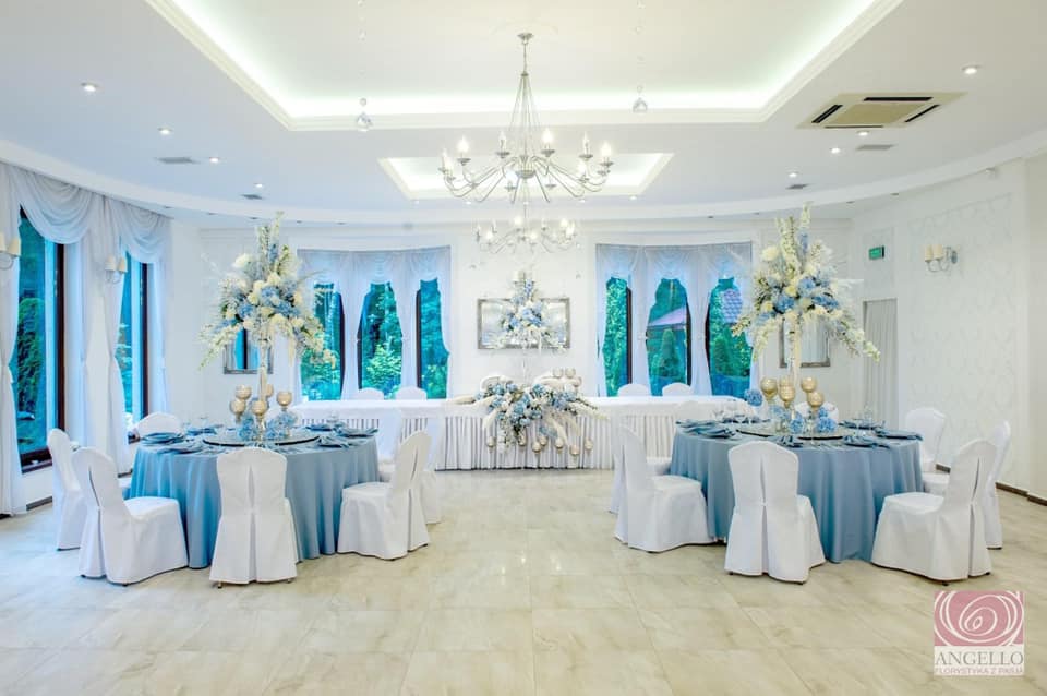 Sala bankietowa Villa Marina widok na jezioro
